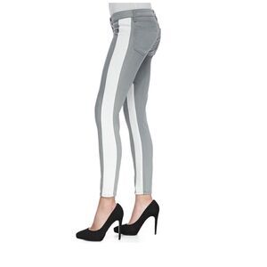PAIGE - Quinn Two-Tone Stretch Skinny Jeans